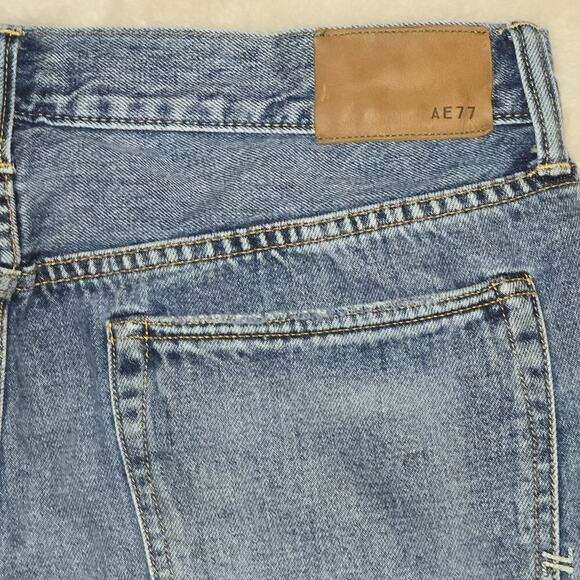 AE77 Women’s Classic Short Selvedge Denim Cutoff Shorts Size 12 FrayedDistressed - Picture 8 of 12